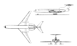Магистральный реактивный пассажирский самолёт Ту-154