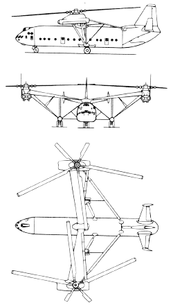 Тяжелый транспортный вертолет Ми-12 (В-12)
